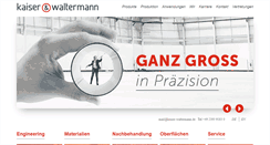 Desktop Screenshot of kaiser-waltermann.de